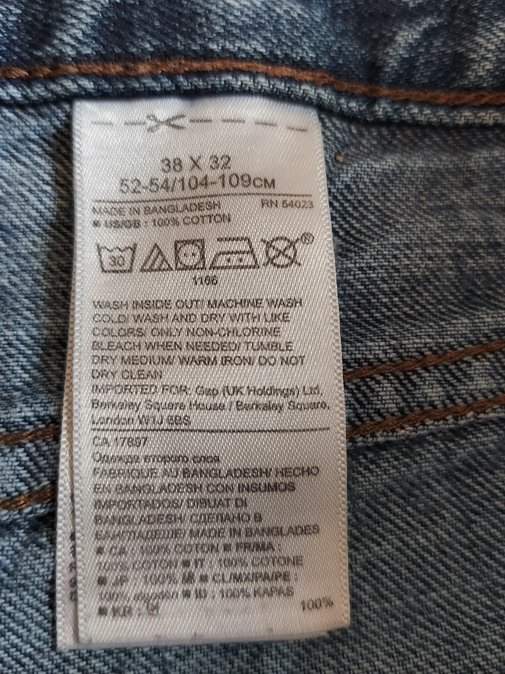 Men's Banana Republic Straight Leg Denim Jeans 38x32